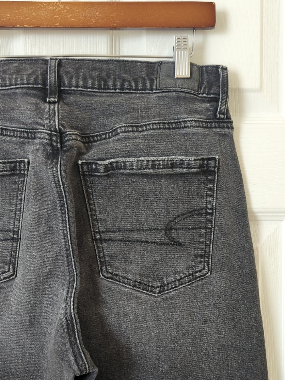 American Eagle Classic Retro 90s Boyfriend Relaxed High Waisted Jeans Black 8 - Picture 14 of 15